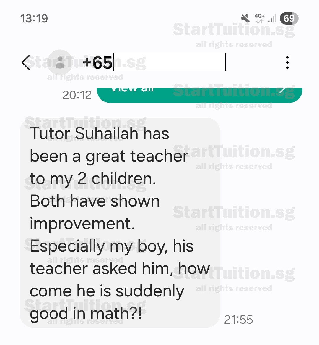 Parent testimonial A14325557YX